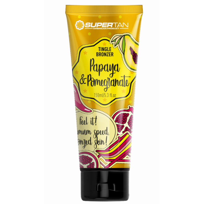 SuperTan Papaya & Pomegranate Tingiel 150ml tuba.png