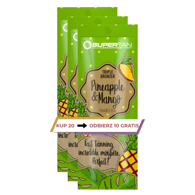 OUTLET SuperTan Pineapple&Mango 15ml 20 + 10 GRATIS