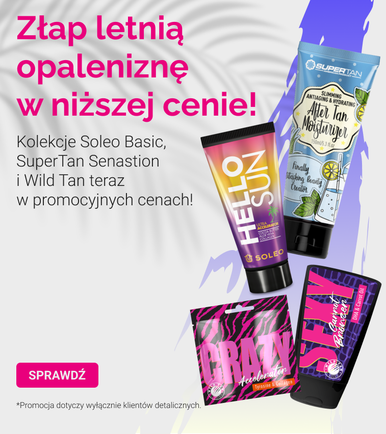 Promocja na Soleo Basic, SuperTan Sensation oraz Wild Tan dla detalistów